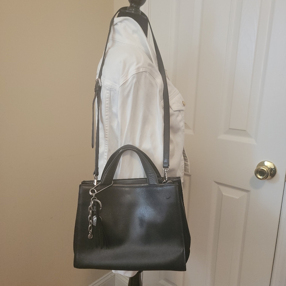 Treasure & Bond Black Leather and Suede Top Handle / Shoulder Bag - Picture 13 of 13